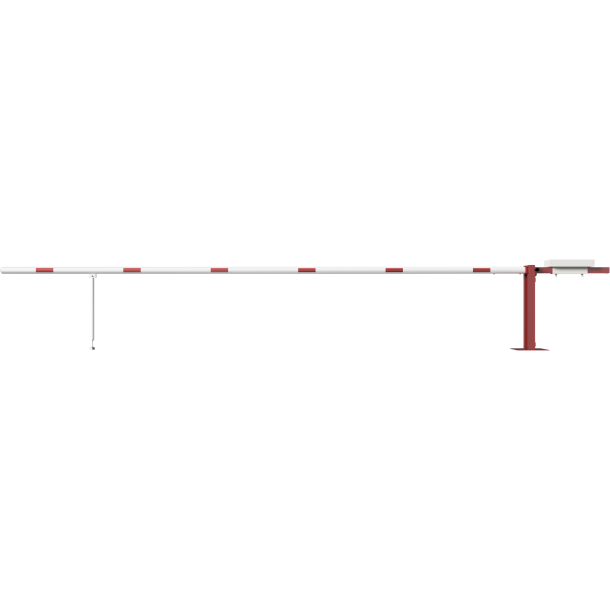 Access barrier with counterweight | and swing post | clear width: 6000 mm | for padlock